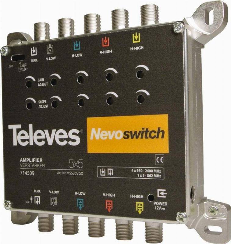 8424450173398 - Televes 5-fach Verstärker 30dB MS530VGQ fMS NEVO oNT 714509