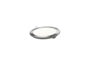 8425160227418 - Rundes mattsilbernes 12-W-LED-Downlight in kaltem Zustand