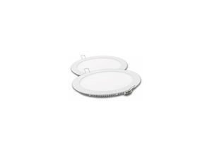 8425160253202 - Rundes weißes Matel-LED-Downlight 18 W Kaltlicht (2 Einheiten)