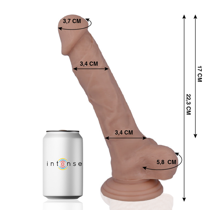 8425402156285 - MR INTENSE - 28 REALISTISCHER PENIS 223 CM -O- 34 CM