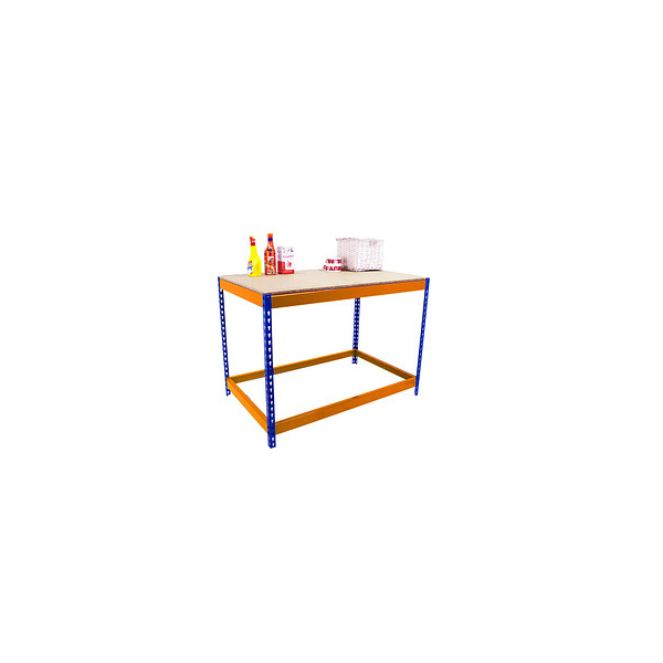 8425437089787 - Werkbank SIMONWORK BASIC 1 orange blau 2100 x 450 x 900 cm 8425437089787 Simonrack