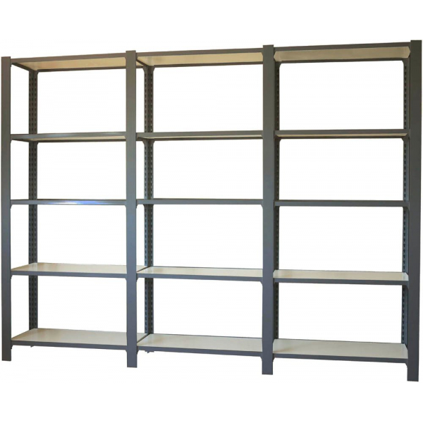 8425437109300 - Regal OFFICLICK 8425437109300 anthrazit weiß 2700 x 400 x 2100 cm 8425437109300 Simonrack