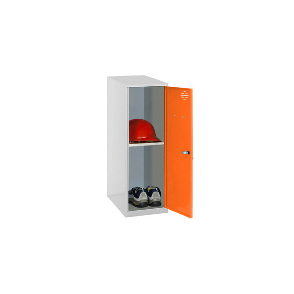 8425437116704 - Spind SIMONLOCKER DISM grau orange 8425437116704 1 Schließfach 300 x 500 x 915 cm 8425437116704 Simonrack