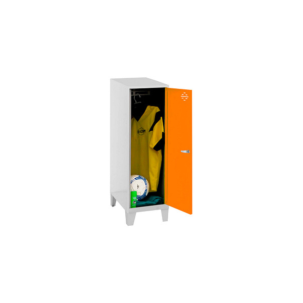 8425437120282 - Spind SIMONLOCKER DISM SINGLE grau orange 8425437120282 1 Schließfach 300 x 500 x 1015 cm 8425437120282 Simonrack