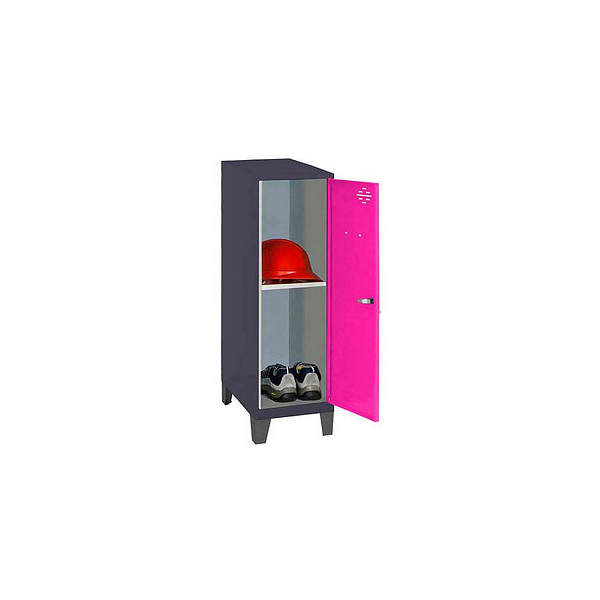 8425437122118 - Spind SIMONLOCKER DISM anthrazit pink 8425437122118 1 Schließfach 400 x 500 x 1015 cm 8425437122118 Simonrack