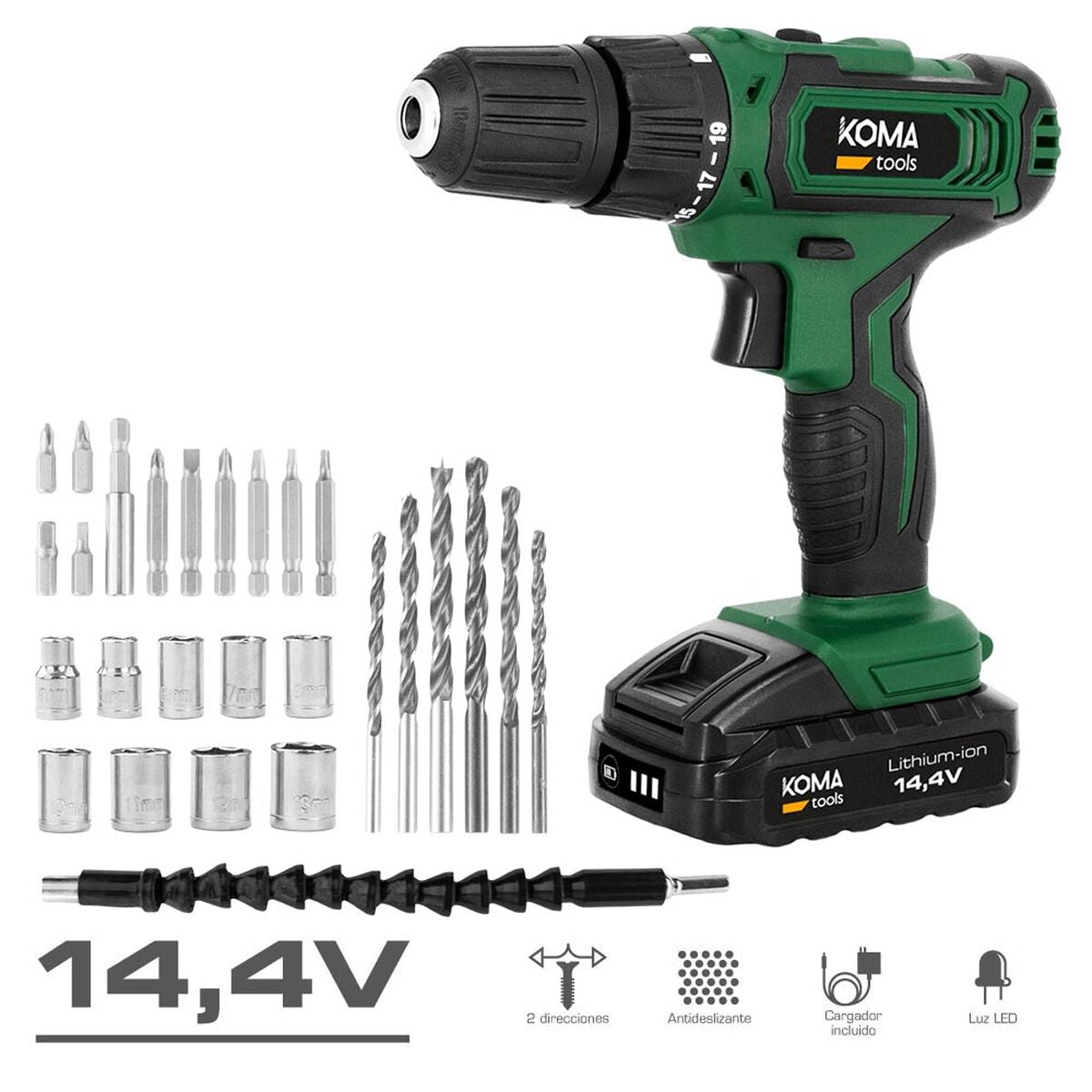 8425998084696 - Drill and accessories set 22 Nm