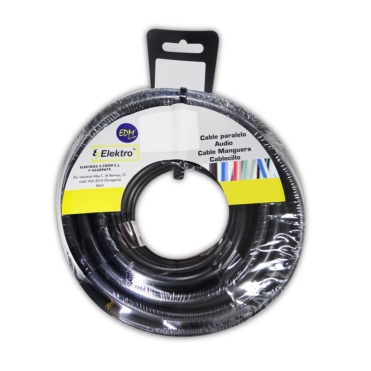 8425998283808 - Audiokabel EDM 28380 28380 Schwarz 10 m 5 x 25 mm