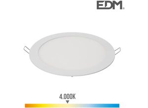 8425998315721 - E3 31572 Downlight Led Empotrable Redondo 20W Luz Dia 4000K 1500Lm Blanco Ø225Cm Edm