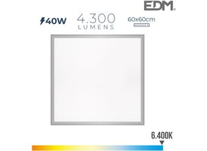 8425998316230 - - panel led 40W 4300lm RA80 60x60cm 6400K luz fria