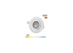 8425998316414 - Downlight led Einbaudownlight 9w 806lm 3200k runder Rahmen white EDM