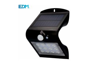 8425998318401 - E3 31840 Aplique Solar 15W 220Lm Recargable Sensor De Presencia (2-6M) Color Negro 95X73X13Cm Edm