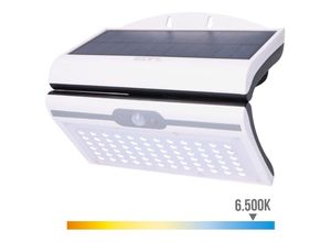 8425998318487 - Aplique solar 6W 430Lm 6500K con sensor color blanco EDM