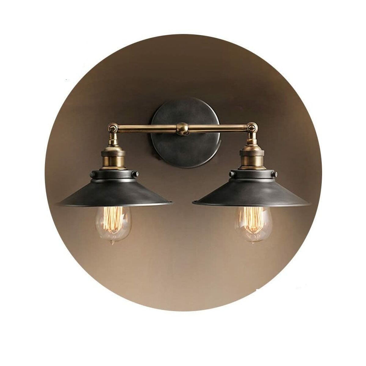 8425998321098 - - Vintage Doppelwandlampe e27 60w - 63x15x29cm