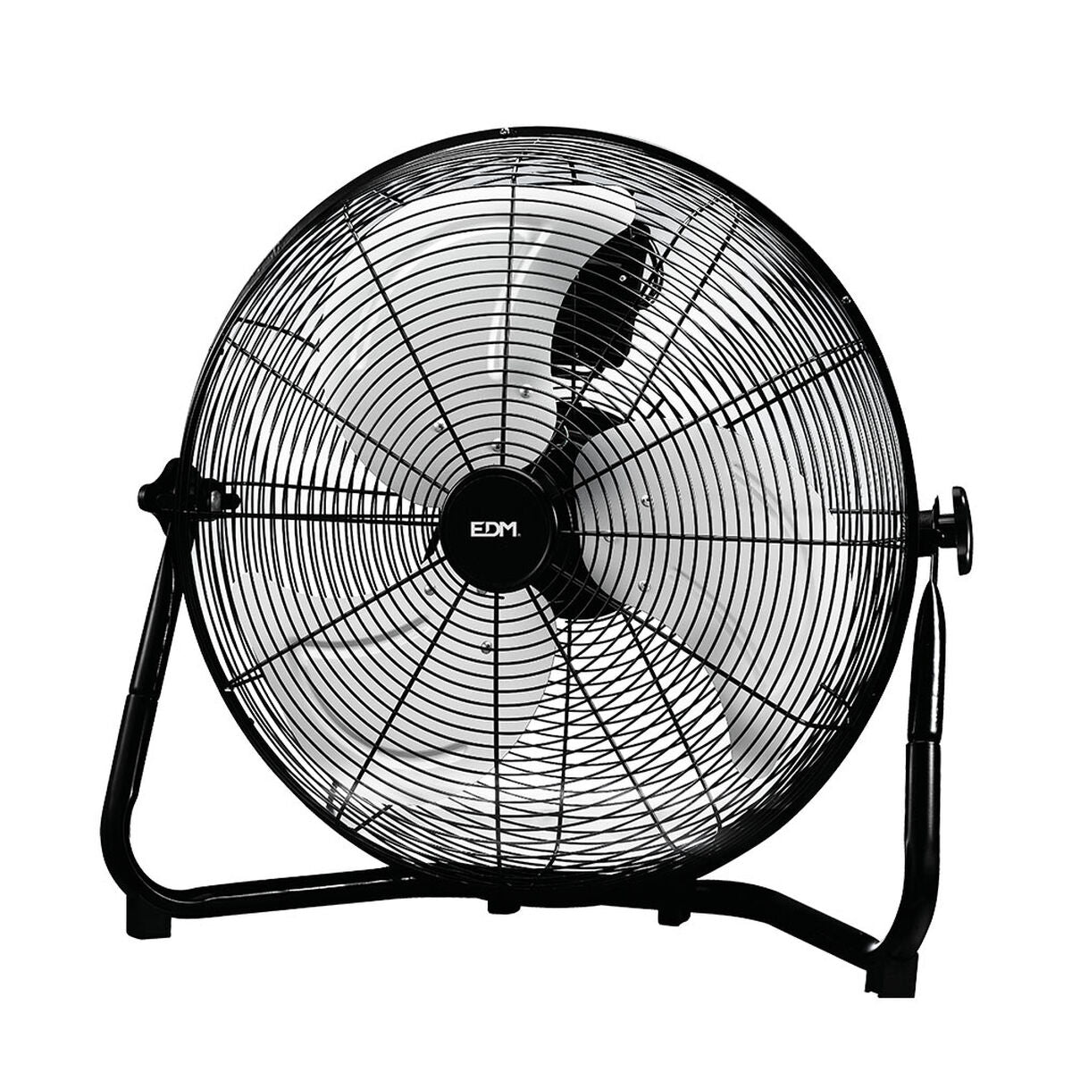 8425998339369 - Bodenventilator EDM Industriell Ø 50 x 58 cm Schwarz 130 W