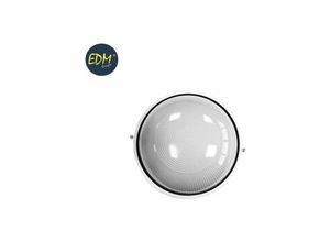 8425998343007 - - E3 34300 Aplique Aluminio Ip54 Redondo Blanco 1Xe27 100W Modelo Cambrils Ø254Cm