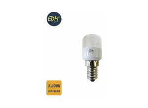 8425998352900 - E3 35290 Bombilla Tubular (Frigorifico) Led E14 05W 55Lm 3200K Luz Calida Ø26X60Cm EDM