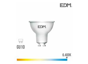 8425998353860 - E3 35386 Bombilla Dicroica Led Gu10 8W 600Lm 6400K Luz Fria 120° Ø5X55Cm EDM