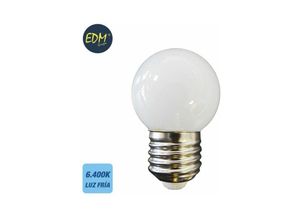 8425998354416 - E3 35441 Bombilla Esferica Led E27 15W 130Lm 6400K Luz Fria Ø43X7Cm EDM