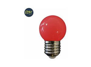 8425998354454 - E3 35445 Bombilla Esferica Led E27 15W 80Lm Luz Roja Ø43X7Cm EDM