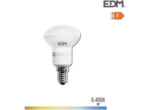 8425998354829 - E3 35482 Bombilla Reflectora Led R63 E27 7W 470Lm 6400K Luz Fria Ø63X10Cm EDM