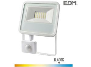 8425998703924 - E3 70392 Foco Proyector Led 30W 2100Lm 6400K Luz Fria Con Sensor De Presencia 20X45X158Cm EDM