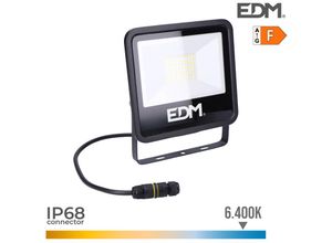 8425998704037 - E3 70403 Foco Proyector Led 50W 4000Lm 6400K Luz Fria Black Series 192X175X29Cm EDM