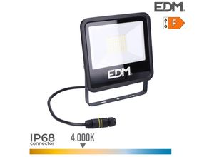 8425998704082 - E3 70408 Foco Proyector Led 50W 4000Lm 4000K Luz Dia Black Series EDM