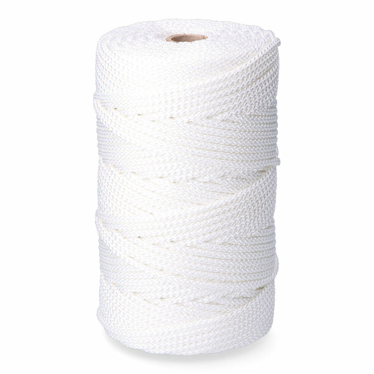 8425998879193 - Schnürsenkel Kordel EDM 87919 Weiß Polyester 6 mm x 200 m Geflecht