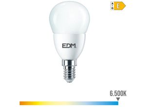 8425998980813 - Bombilla esferica E14 7W 806 lm 6500K luz fria Ø48x95cm EDM