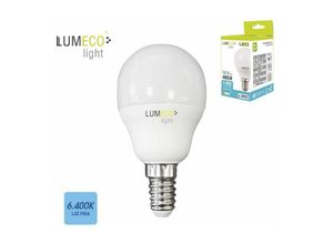 8425998983227 - E3 98322 Bombilla Esferica Led E14 5W 400Lm 6400K Luz Fria Ø45X8Cm EDM