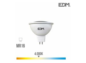 8425998983371 - E3 98337 Bombilla Dicroica Led Mr16 (Gu53) 5W 12V 450Lm 4000K Luz Dia Ø5X5Cm EDM