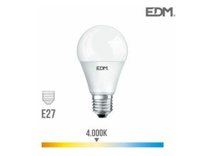 8425998983548 - E3 98354 Bombilla Standard Led E27 17W 1800Lm 4000K Luz Dia Ø65X125Cm EDM