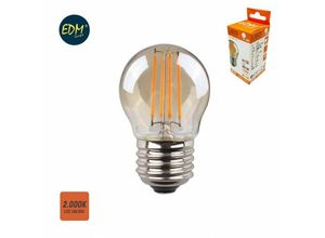 8425998986235 - E3 98623 Bombilla Esferica Con Filamento De Led Cristal Vintage E27 45W 350Lm 2000K Luz Calida Ø45X78Cm EDM