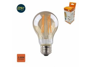 8425998986259 - E3 98625 Bombilla Standard Con Filamento De Led Cristal Vintage E27 6W 500Lm 2000K Luz Calida Ø6X106Cm EDM