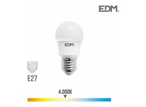 8425998987263 - E3 98726 Bombilla Esferica Led E27 85W 940Lm 4000K Luz Dia Ø45X86Cm EDM