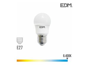 8425998987287 - E3 98728 Bombilla Esferica Led E27 85W 940Lm 6400K Luz Fria Ø45X86Cm EDM