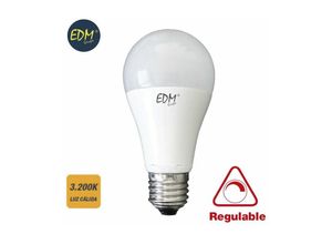 8425998989410 - E3 98941 Bombilla Standard Led Regulable E27 10W 810Lm 3200K Luz Calida Ø59X11Cm EDM