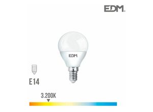 8425998989496 - E3 98949 Bombilla Esferica Led E14 7W 600Lm 3200K Luz Calida Ø45X82Cm EDM