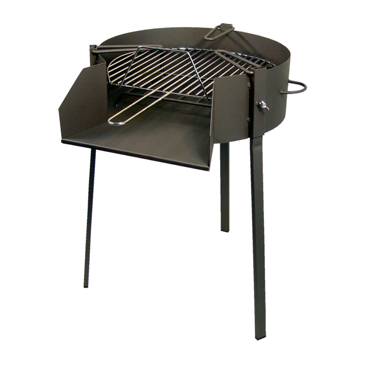 8427514050475 - Holzkohlegrill mit Ständer Grill Rund Schwarz (Ø 60 x 75 cm)