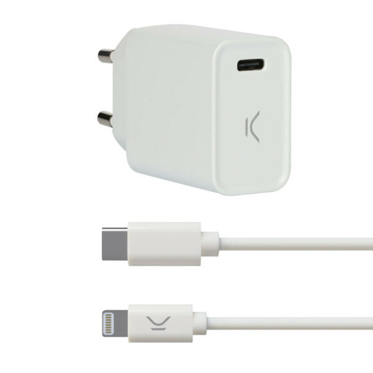 8427542112978 - USB-Ladegerät Iphone Apple-compatible Weiß 8427542112978 - USB-Ladegerät Iphone Apple-compatible Weiß
