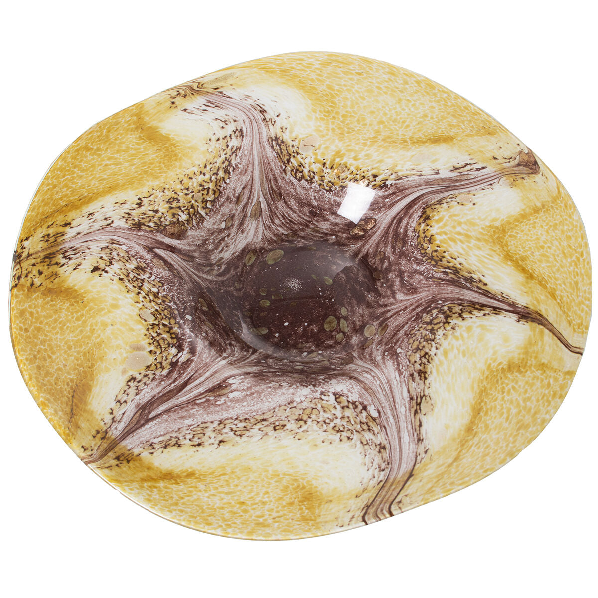 8427701201864 - Tischdekoration Braun Beige Kristall 36 x 36 x 8 cm