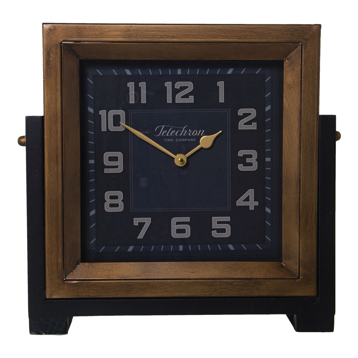 8427701230680 - Table clock Brown Metal 34 x 34 x 10 cm