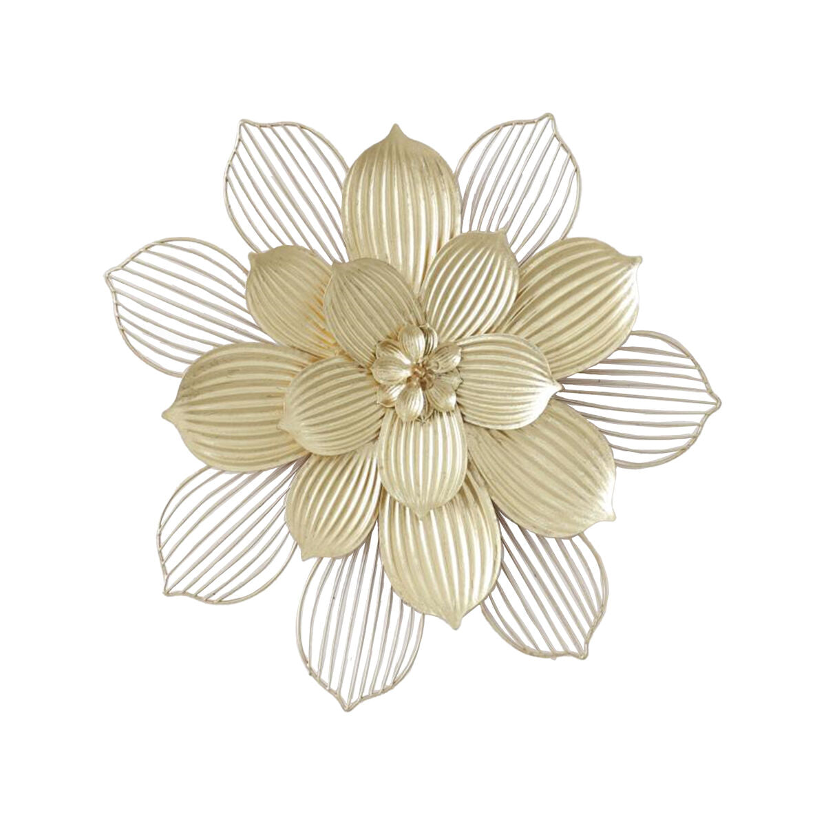 8427701243796 - Wanddekoration Gold Metall Blume 495 x 45 x 4 cm