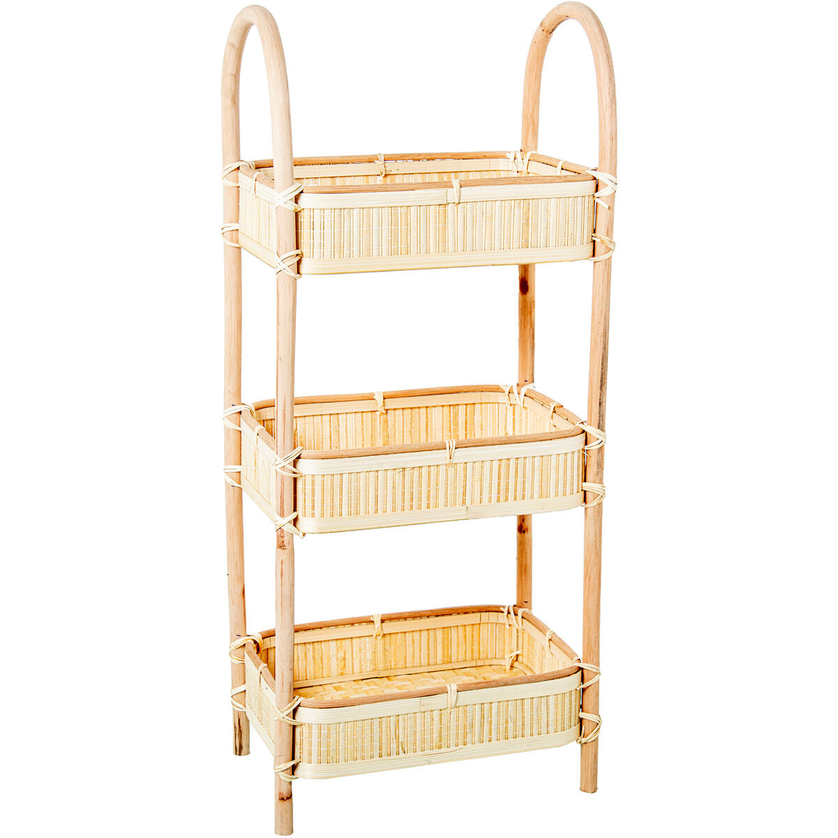 8427701348187 - Regal Beige Rattan Naturfaser 34 x 80 x 23 cm