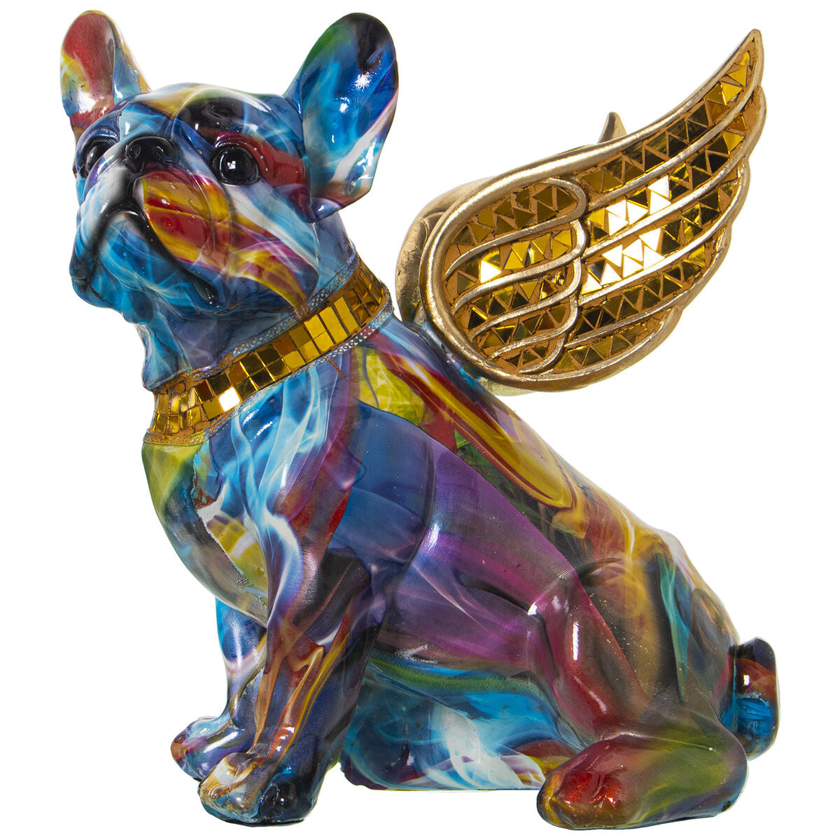 8427701489484 - Decorative Figure Multicolour Plastic Dog Wings 23 x 27 x 29 cm