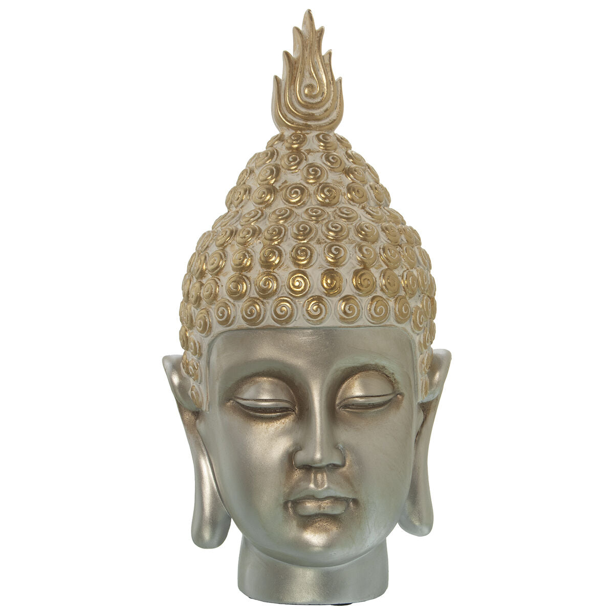 8427701490060 - Büste Kunststoff Gold Buddha 19 x 19 x 35 cm