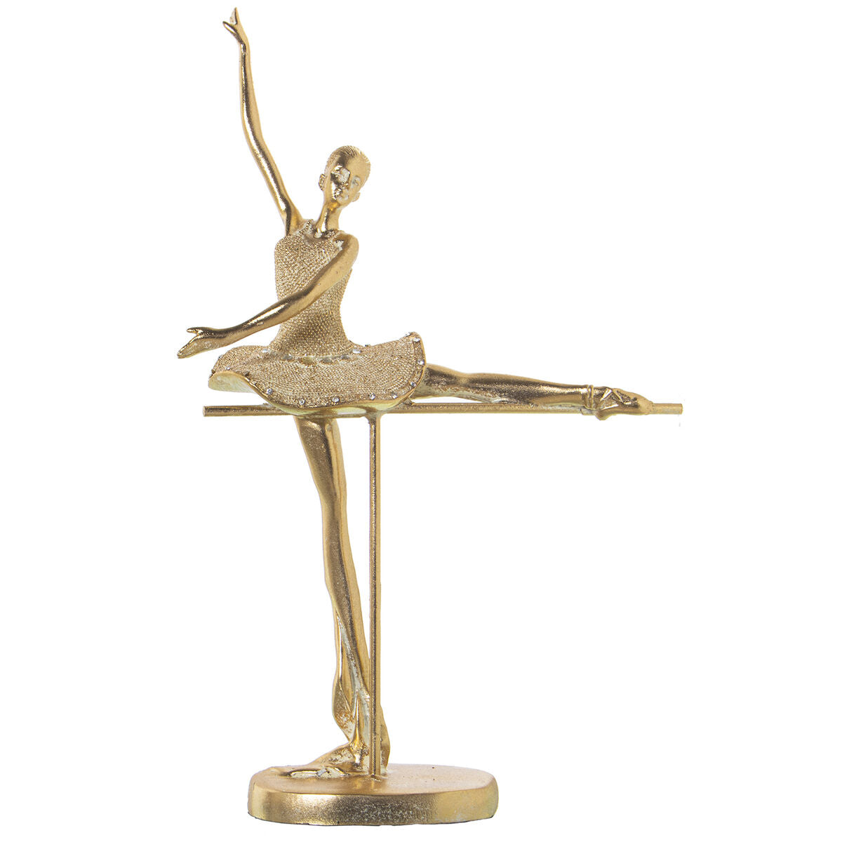 8427701497991 - Decorative Figure Golden Plastic Ballerina 16 x 27 x 39 cm