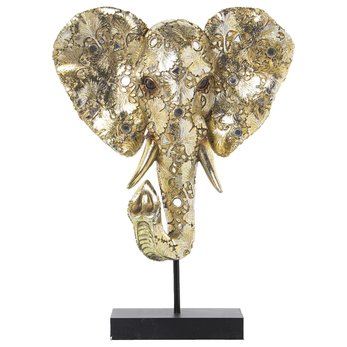 8427701503432 - Büste Gold Kunststoff Elefant 16 x 31 x 39 cm