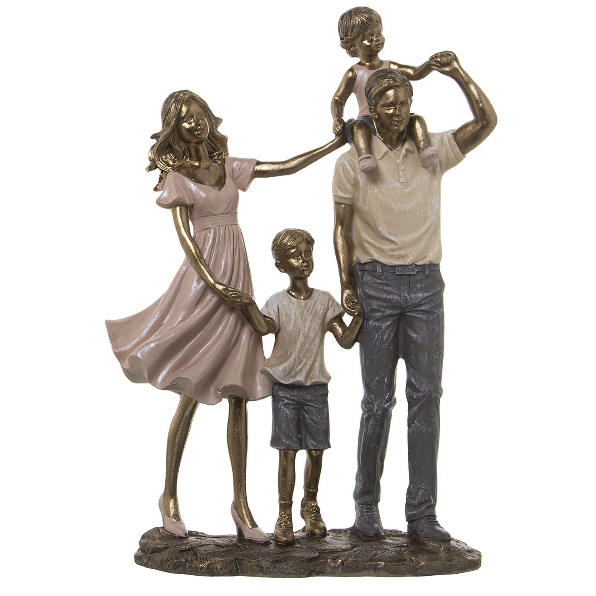 8427701503999 - Decorative Figure Plastic Golden Family 11 x 22 x 28 cm