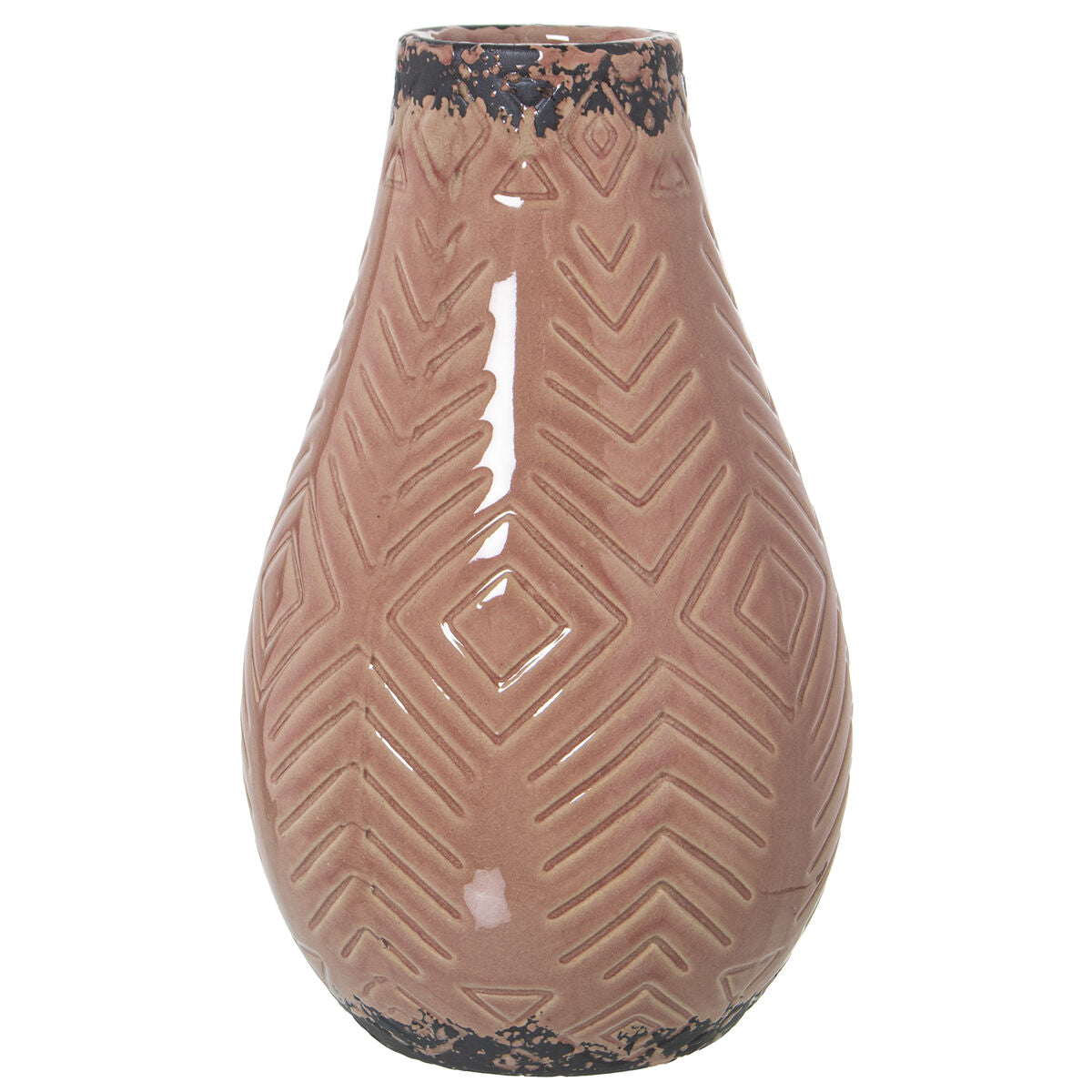 8427701511888 - Vase Rosa aus Keramik 16 x 16 x 25 cm